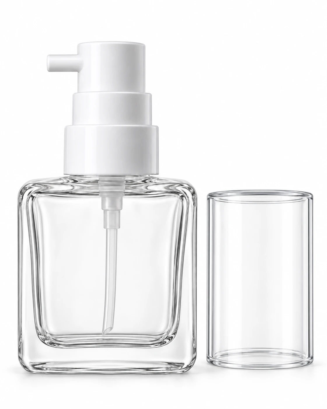 Frasco quadrado para sérum