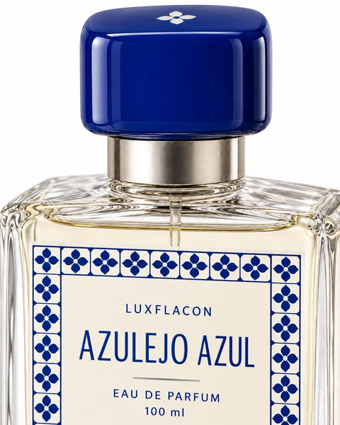 Detalhe do acabamento de Azulejo Azul