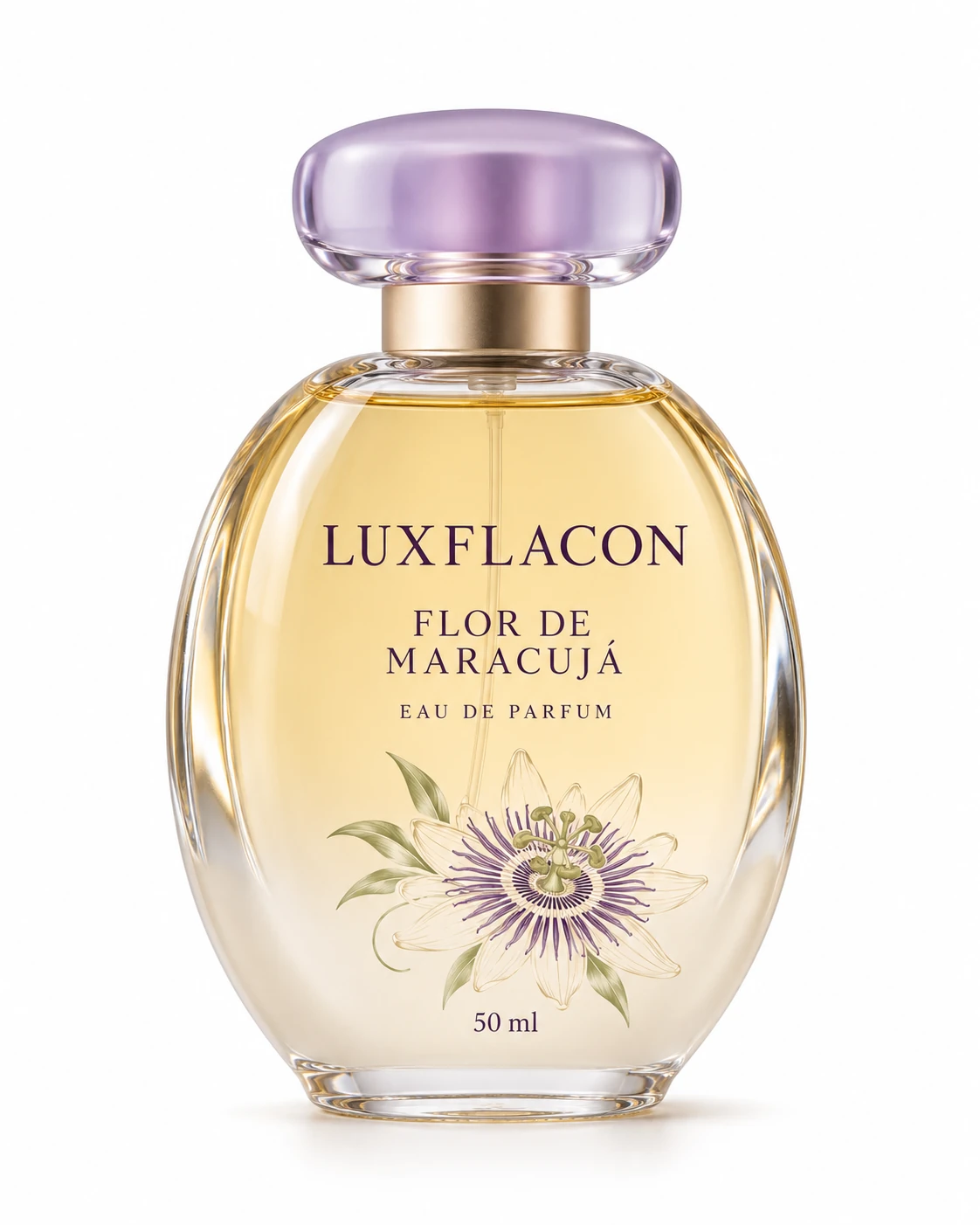 Flor de Maracujá: Disco oval vertical
