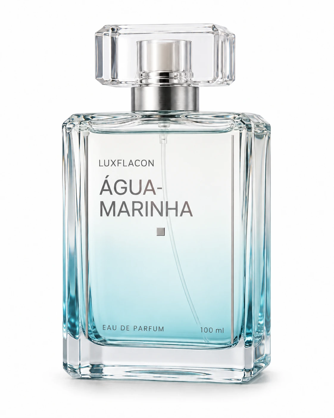 Água-Marinha: Retângulo facetado