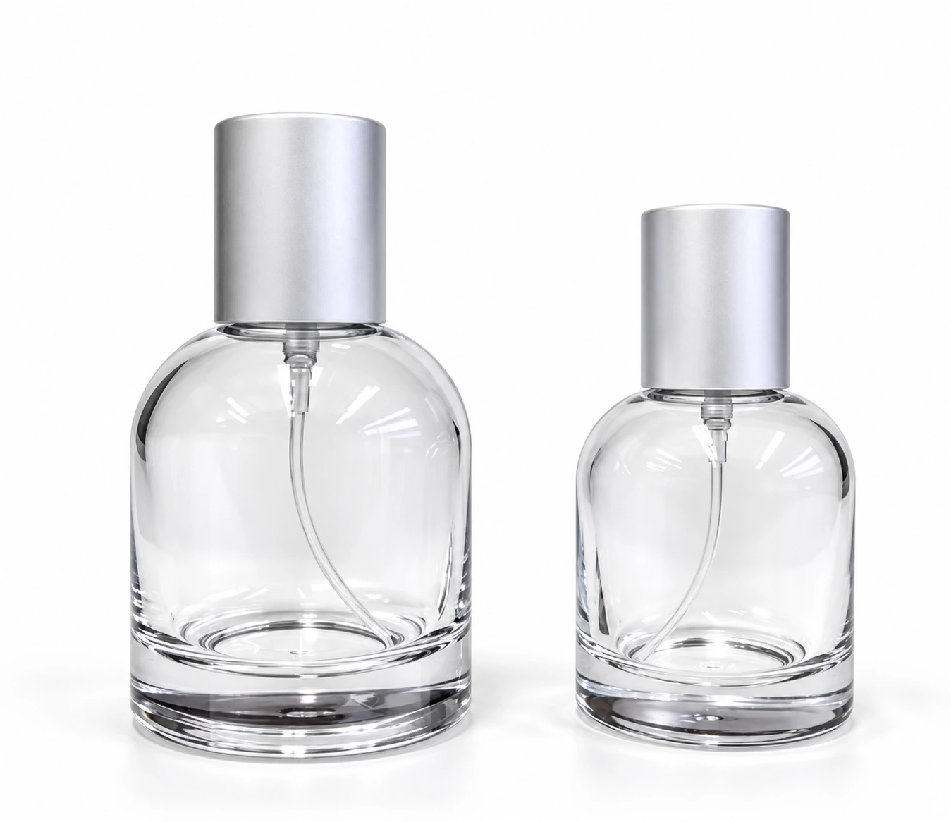 Frascos de vidro transparente sem decoração, referência 26FH-07