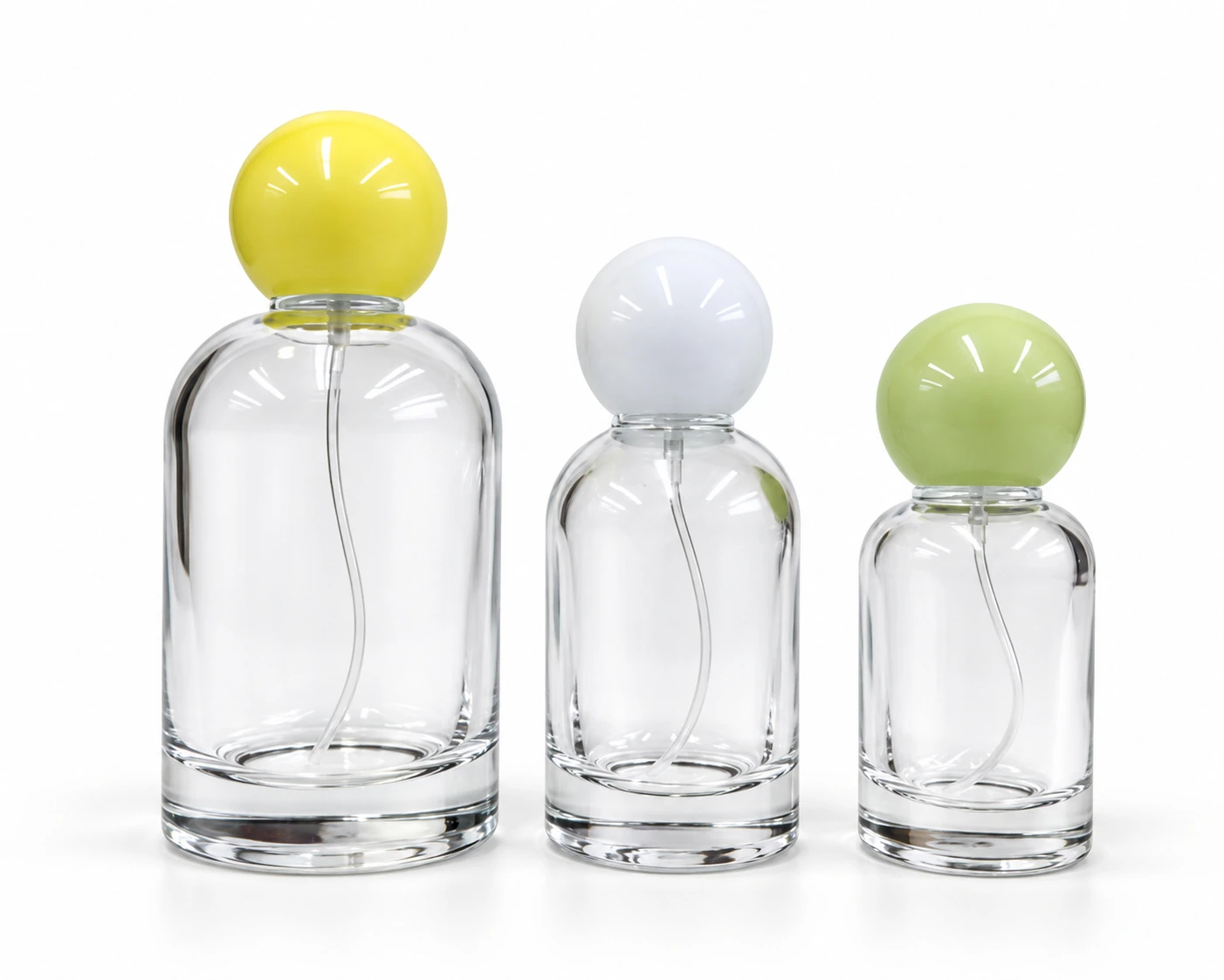 Frascos de vidro transparente sem decoração, referência 26FH-32