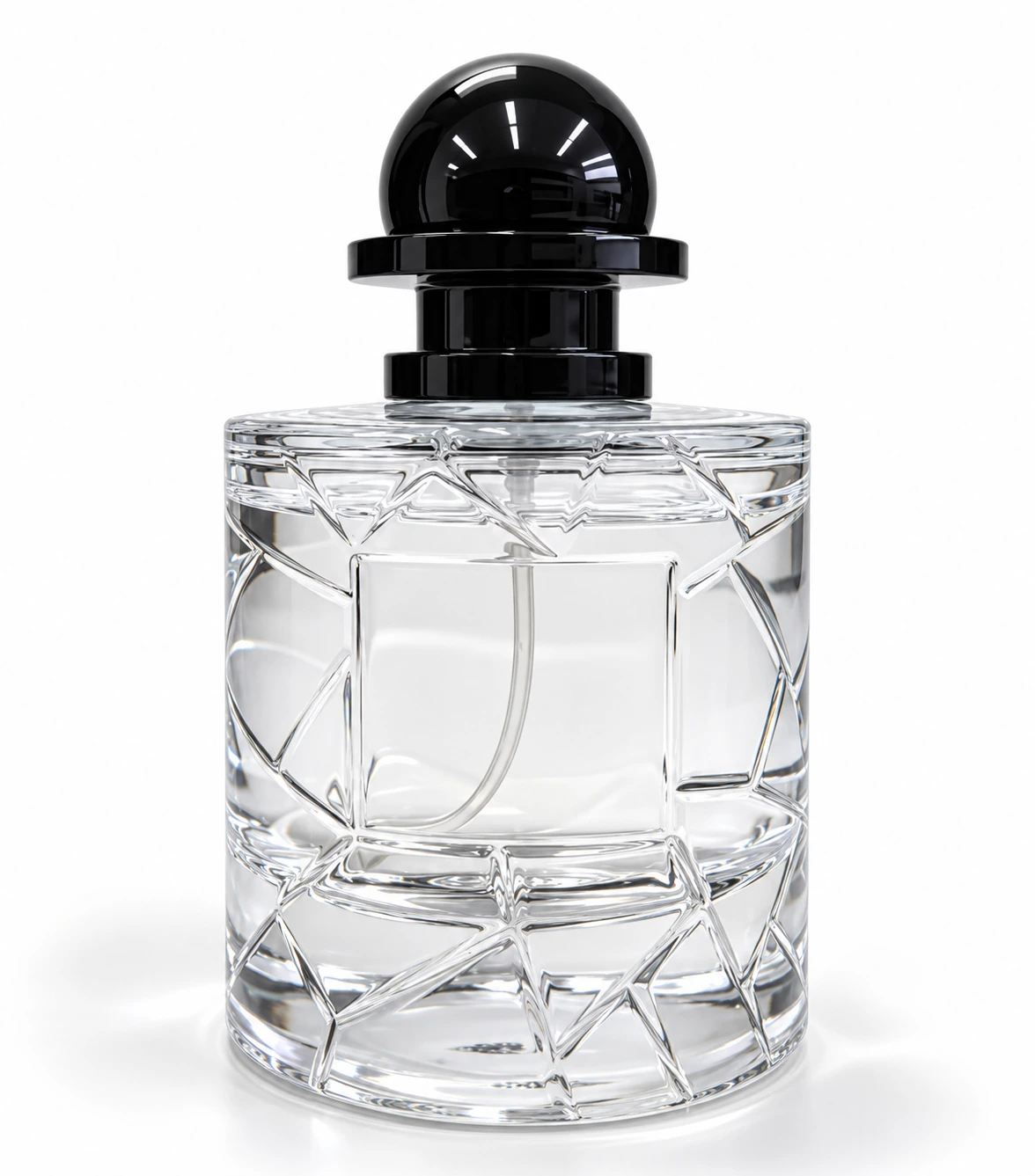 Frascos de vidro transparente sem decoração, referência 26FH-35