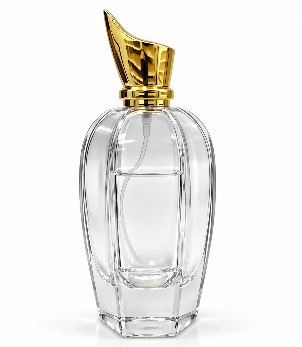 Frascos de vidro transparente sem decoração, referência 26FH-81