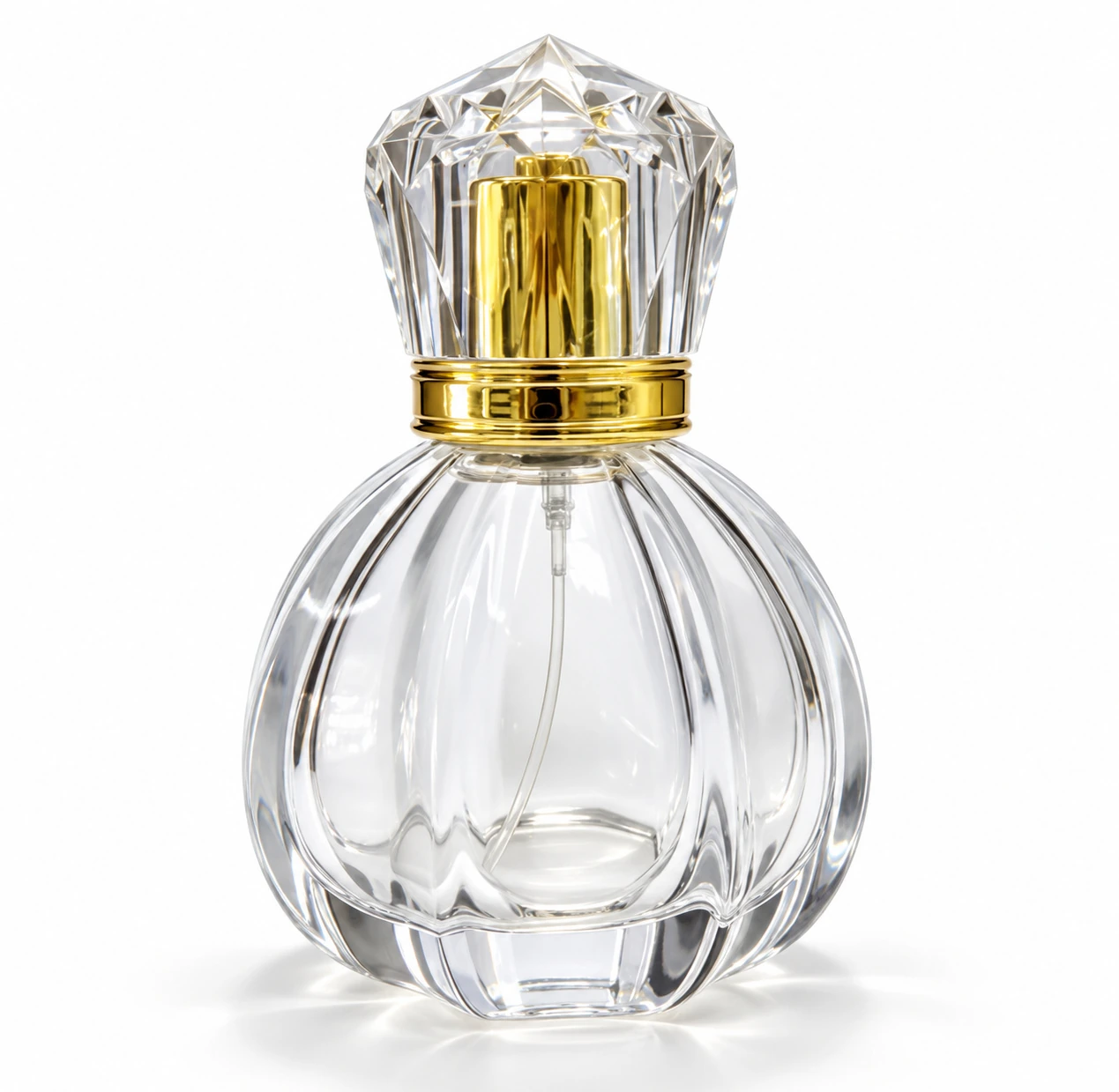 Frascos de vidro transparente sem decoração, referência 26FH-96
