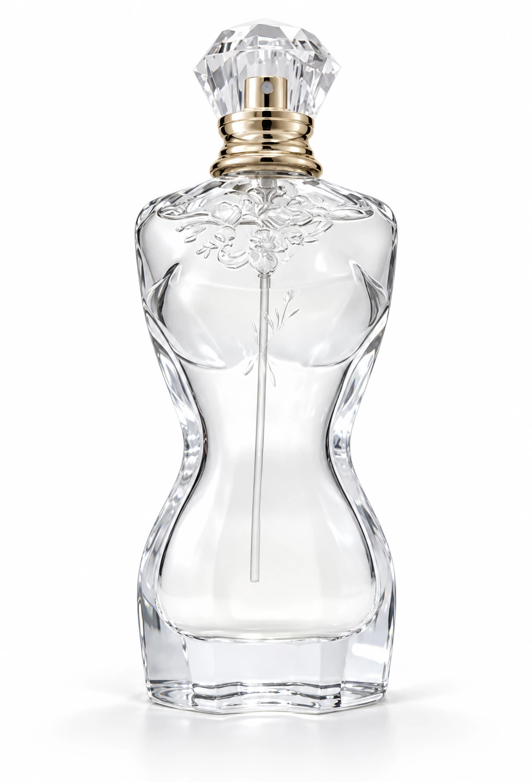 Frascos de vidro transparente sem decoração, referência FH298