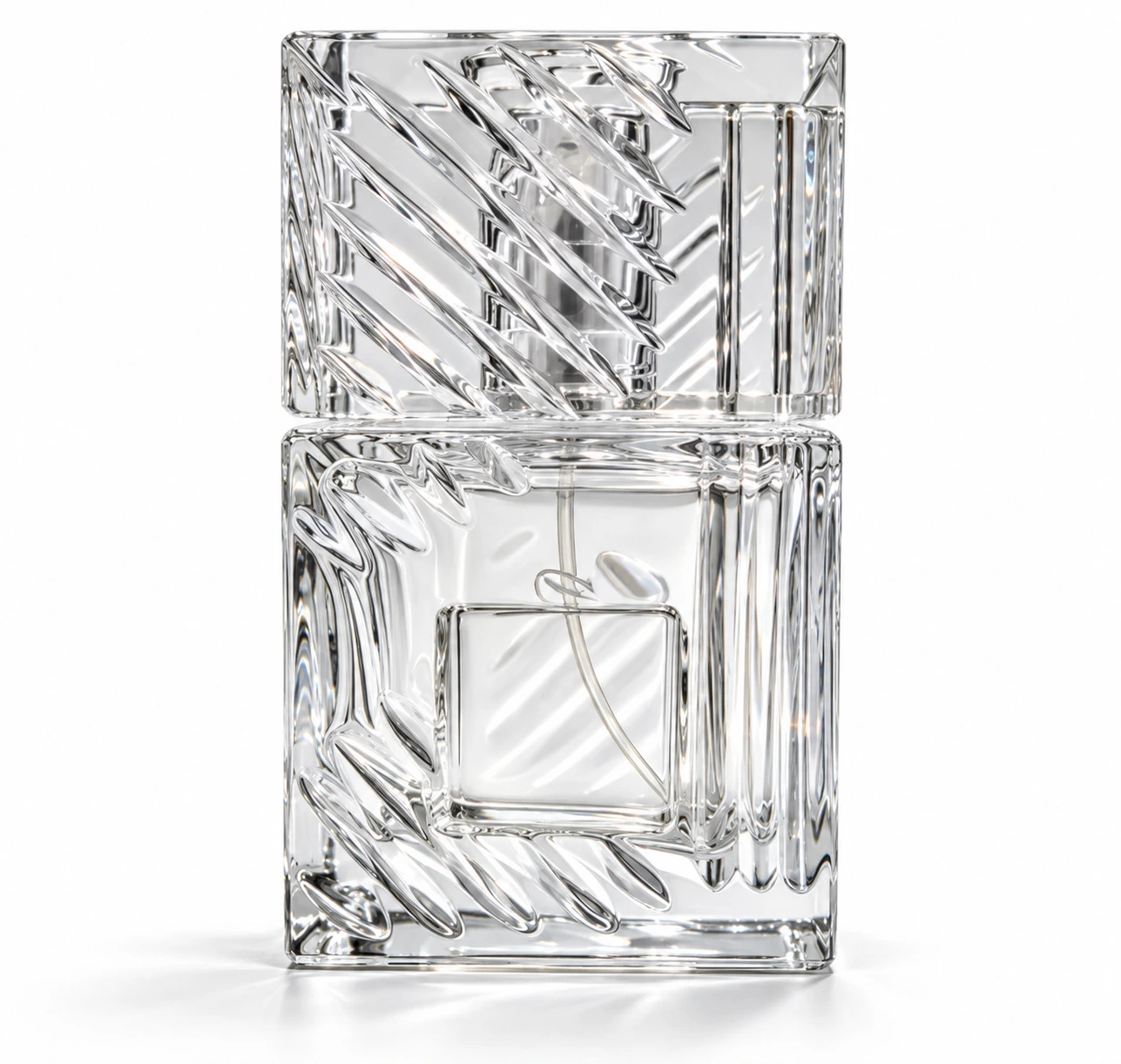 Frascos de vidro transparente sem decoração, referência FHABT-81