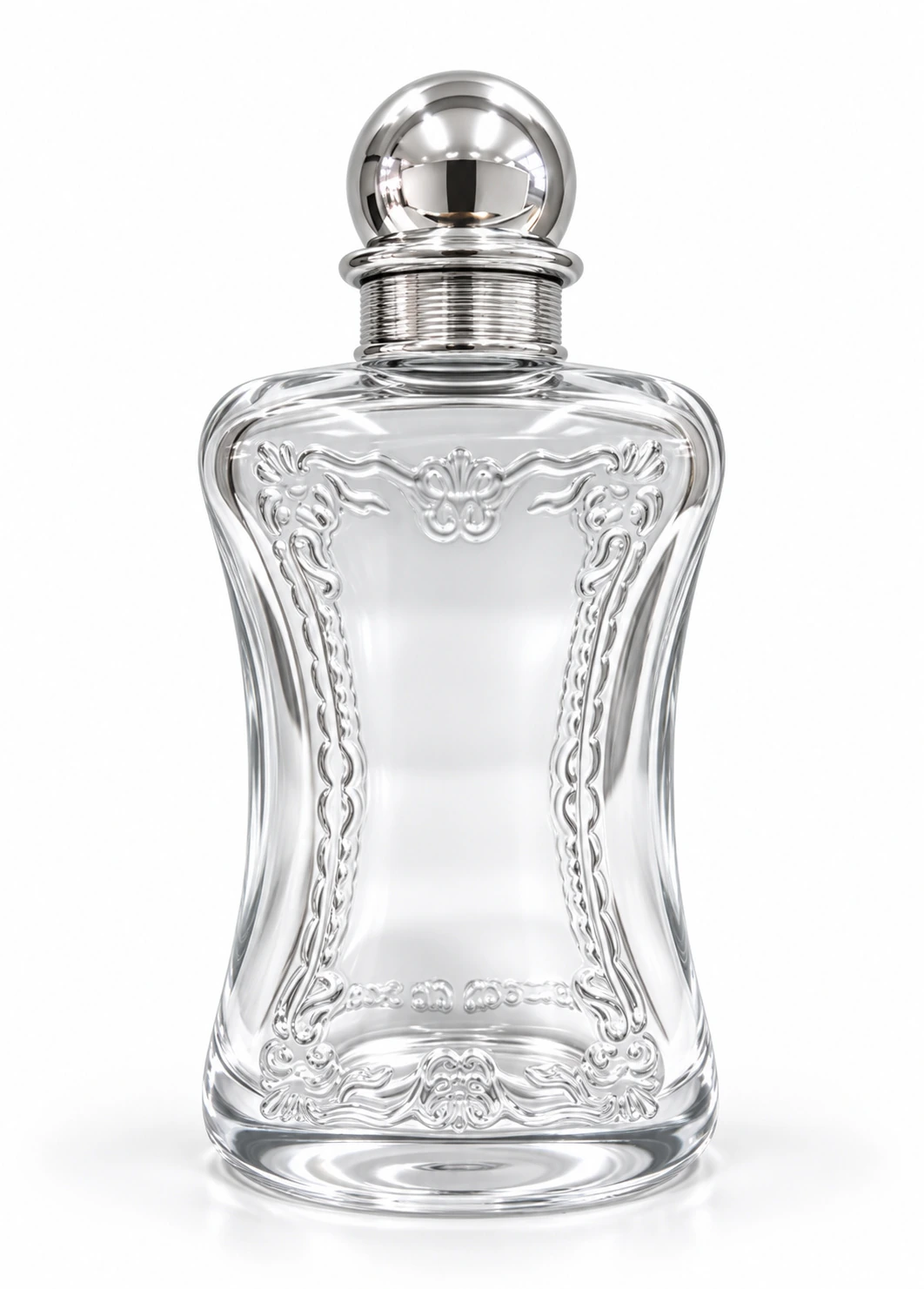Frascos de vidro transparente sem decoração, referência FHG1390