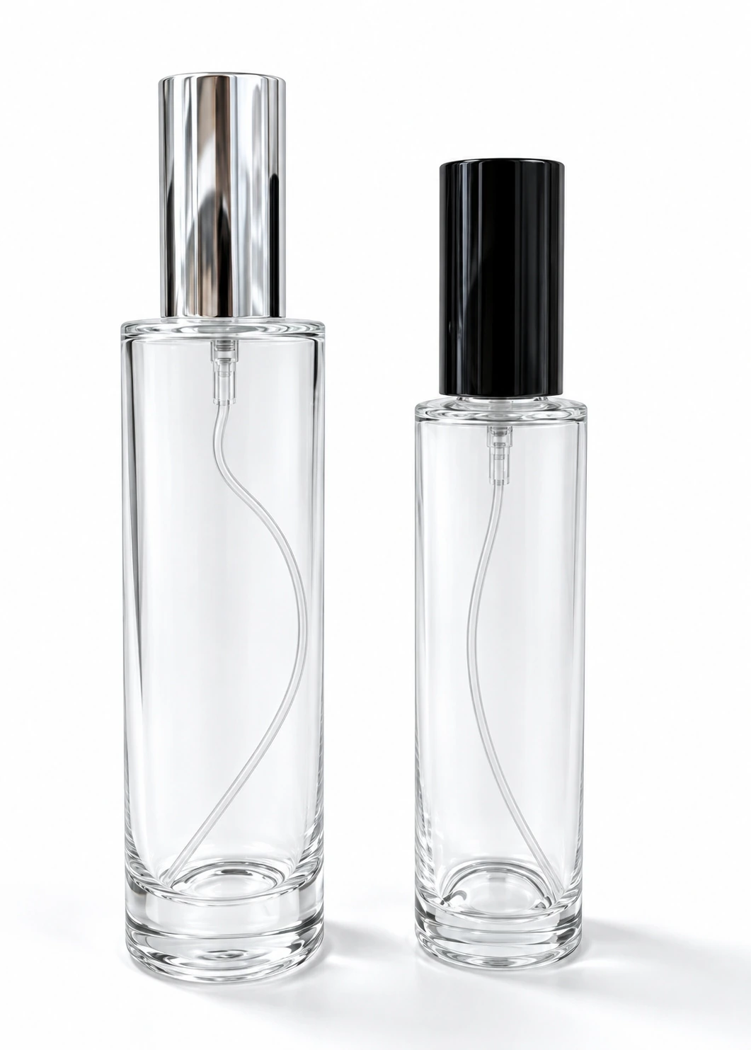Frascos de vidro transparente sem decoração, referência FHJR32128L