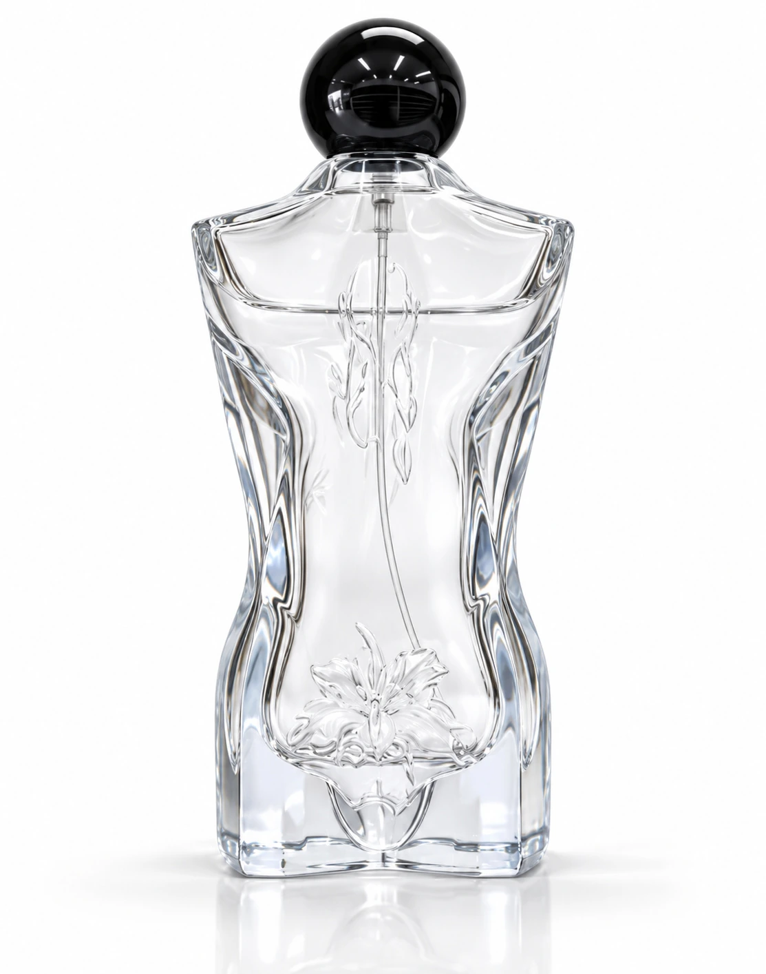 Frascos de vidro transparente sem decoração, referência FHWP-1204