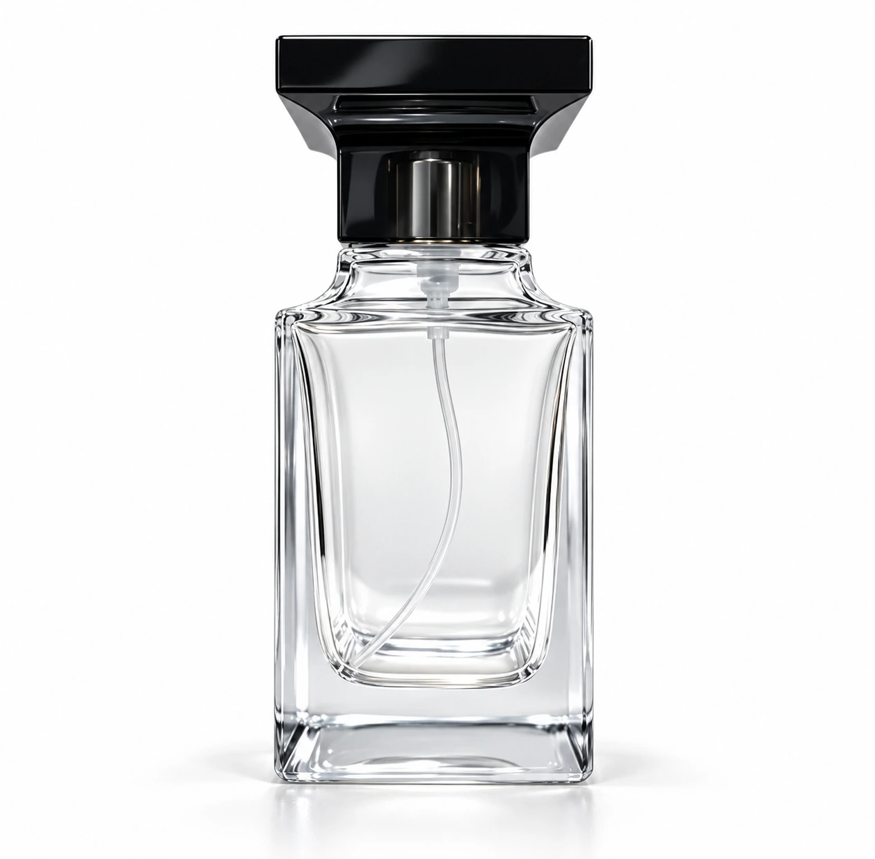 Frascos de vidro transparente sem decoração, referência FHX-44