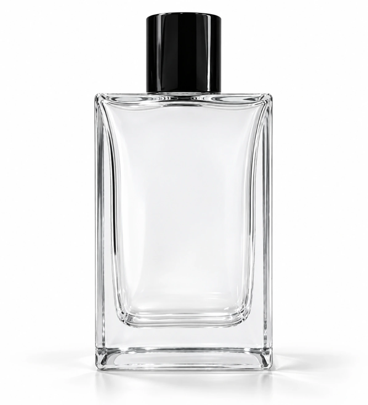 Frascos de vidro transparente sem decoração, referência FHYR100-010