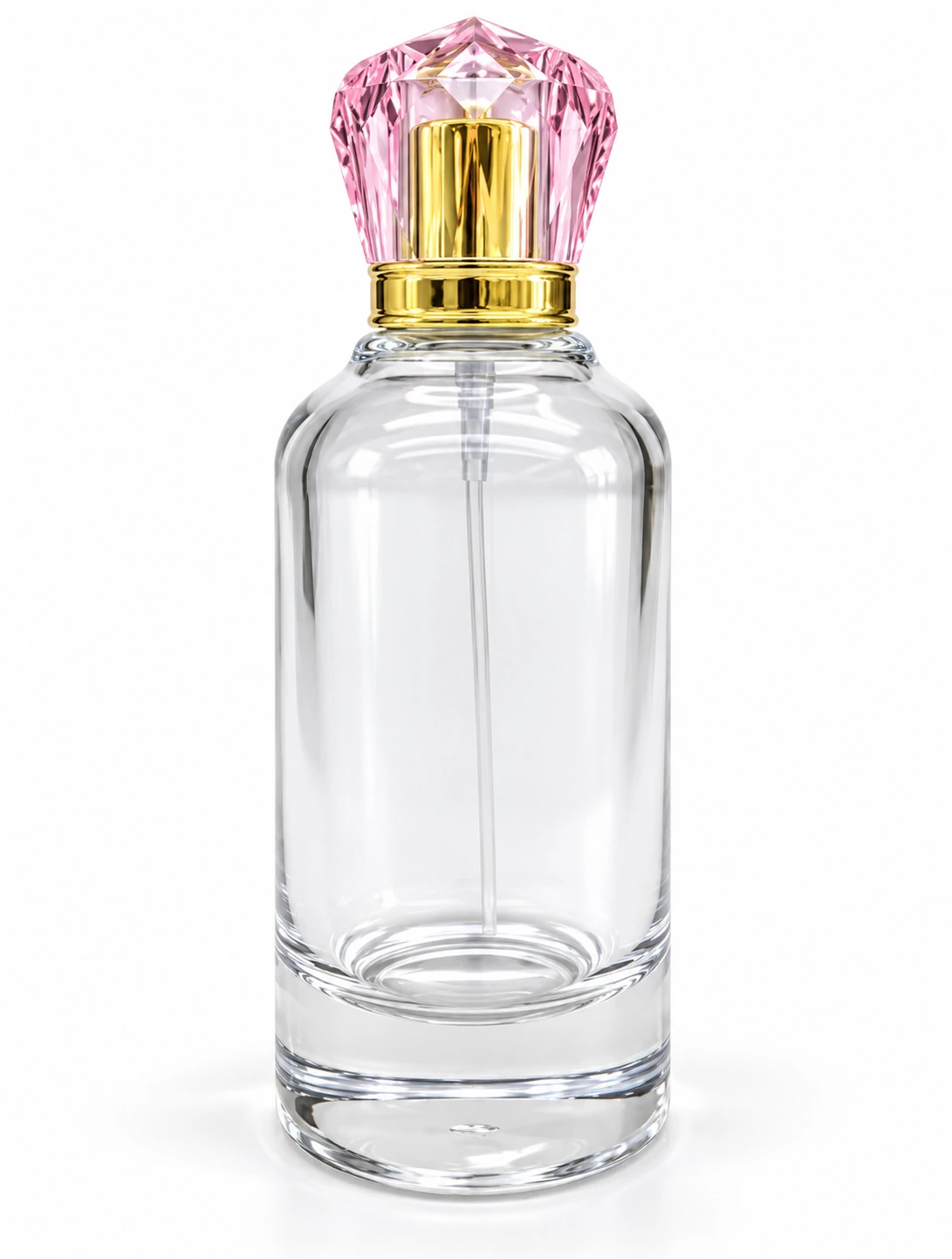 Frascos de vidro transparente sem decoração, referência H-28