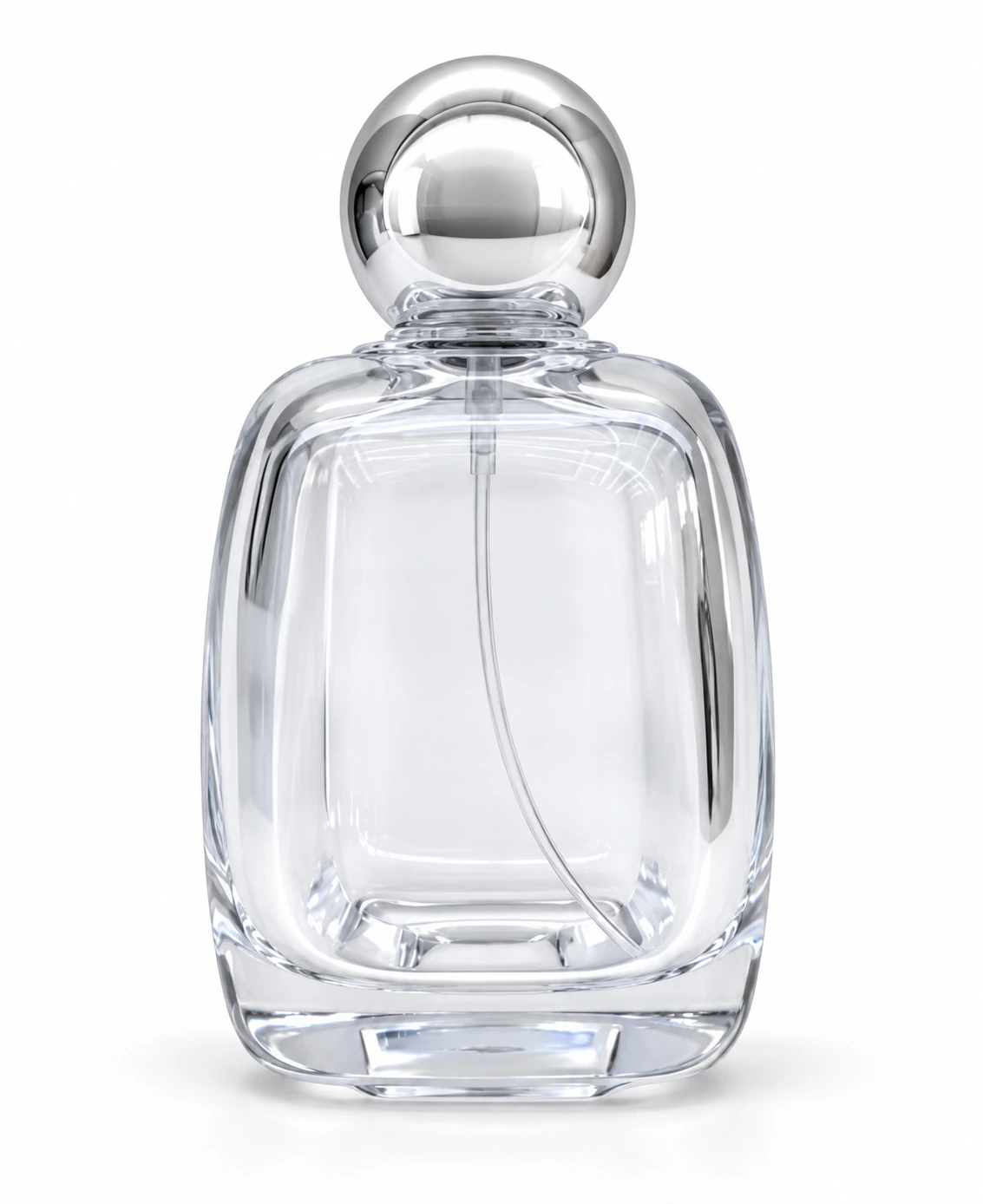 Frascos de vidro transparente sem decoração, referência LF-329
