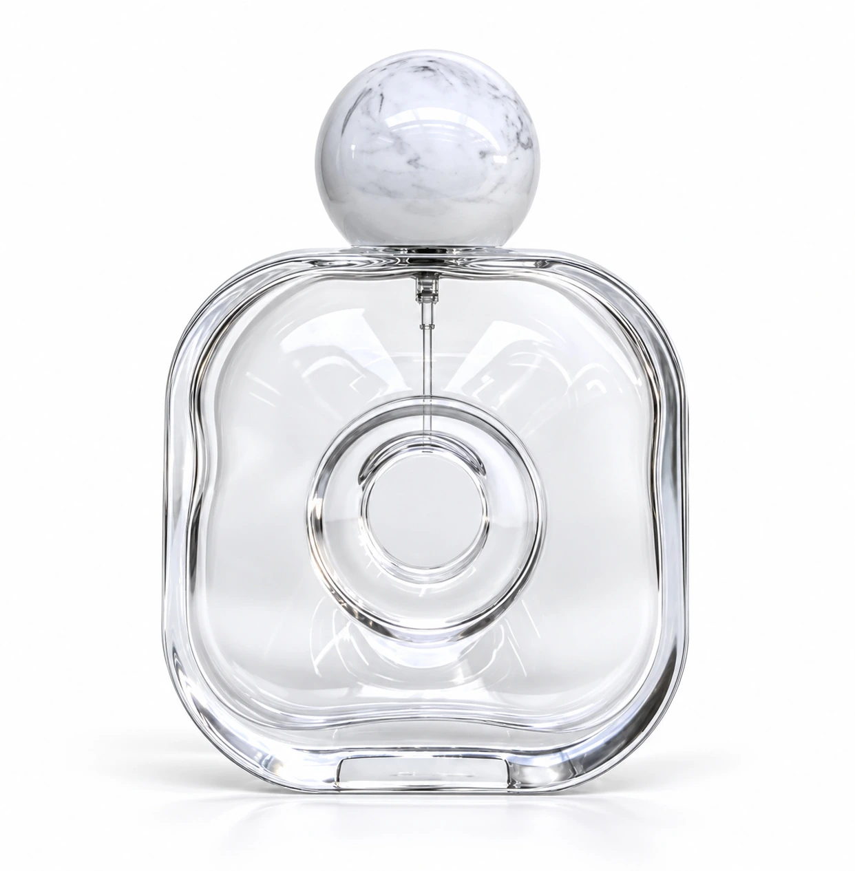 Frascos de vidro transparente sem decoração, referência LF3257
