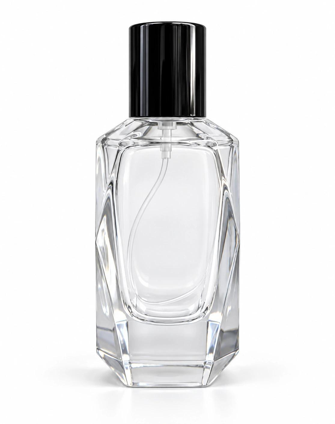 Frascos de vidro transparente sem decoração, referência W3940